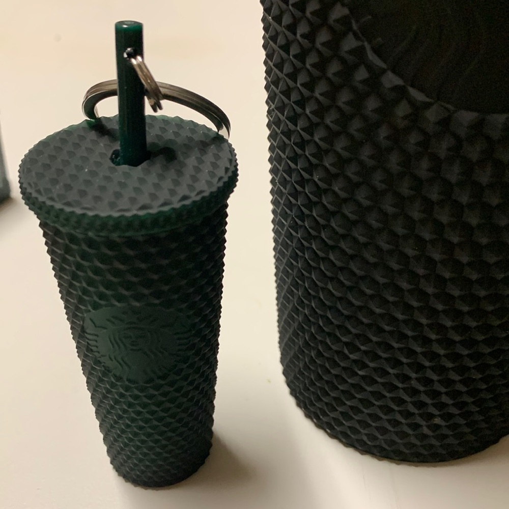 COPY - Starbucks Studded Cold Cup Limited Edition Dark Green Keychain